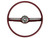 STEERING WHEEL 1968-69 FORD GALAXIE FAIRLANE MUSTANG COMET COUGAR 1968-70 FALCON & MORE RED 2-SPOKE 16" (C8AZ-3600-03)