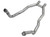 H-PIPE 1967-69 FORD FAIRLANE TORINO 390 WITH SPACER MERCURY COMET 2.25in PIPE 500 GT MONTEGO (C8OZ-5246N)