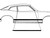 BELTLINE WEATHERSTRIP 1970-77 FORD MAVERICK 2DR SEDAN GRABBER INNER OUTER DOORS 4-PIECE RUBBER SEAL SET (D0DZ-6221452)