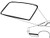 BACK GLASS WEATHERSTRIP 1970-77 FORD MAVERICK 1971-77 MERCURY COMET 2-DOOR SEDAN REAR WINDOW RUBBER SEAL (D0DZ-6242084)