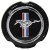 SIMULATED MAG WHEEL HUB CAP EMBLEM 1970-73 FORD MUSTANG EXCEPT BOSS AND GT FITS 14" X 6" WHEEL (D0ZZ-1130E)