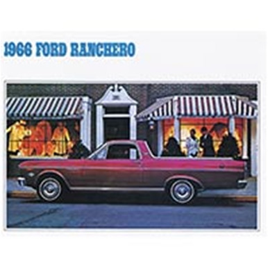 SALES BROCHURE 1966 FORD RANCHERO INTERIOR/EXTERIOR SPECIFICATIONS ...