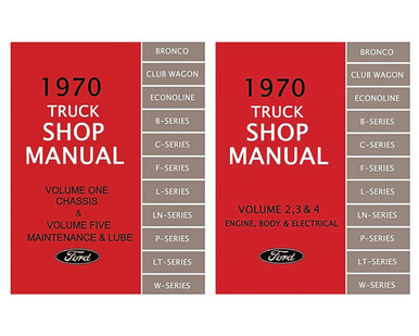 1970 TRUCK SHOP MANUAL FORD F-SERIES F-100 F-250 CLUB BRONCO