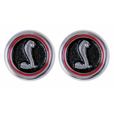 DOOR PANEL EMBLEMS 1970-71 FORD TORINO COBRA LH-RH PAIR INTERIOR