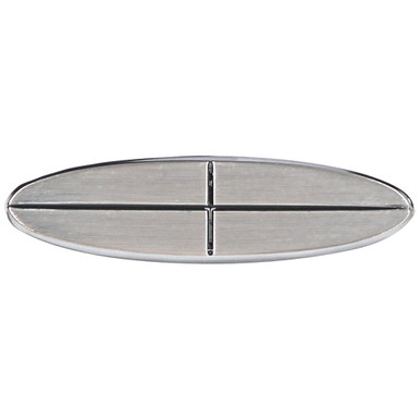 EMBLEM 1964 FORD GALAXIE WITH BUCKET SEATS CHROME-PLATED OVAL WITH