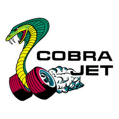 WINDOW DECAL COBRA JET EXTERIOR LEFT SIDE (DF1663)