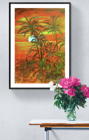 A'aino o Kilauea" painting is the original and available in print edition.