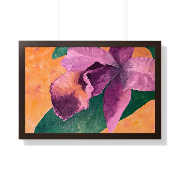 Purple Orchid, Framed Horizontal Poster