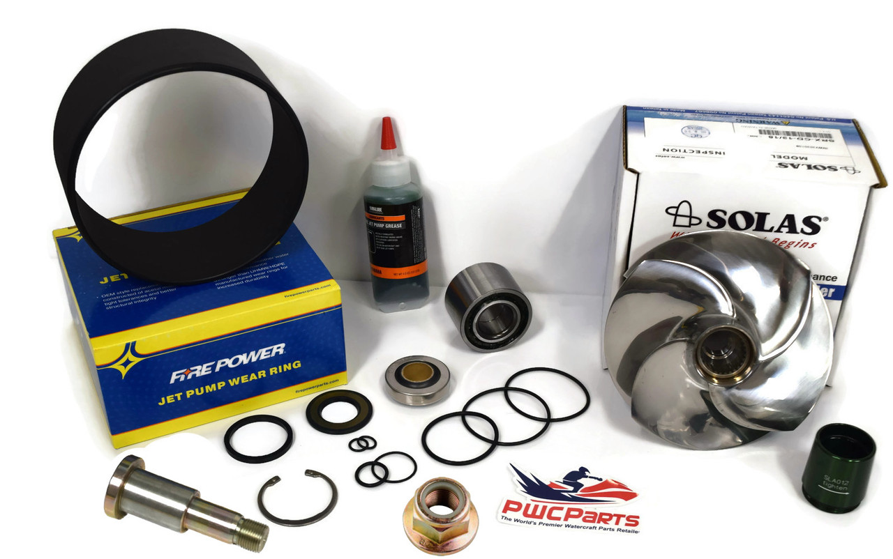 PWCParts Jet Pump Rebuild Kit Wear Ring Impeller Shaft 2005-2008