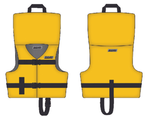 Yellow Type II Life Vest/ Life jacket | The Boat Shed - The Boat Shed Store