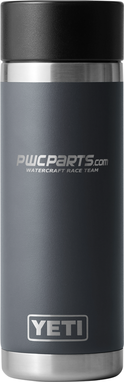 Watercraft Race Team YETI Charcoal Gray 18oz. Rambler Hotshot  Bottle with HotShot Cap