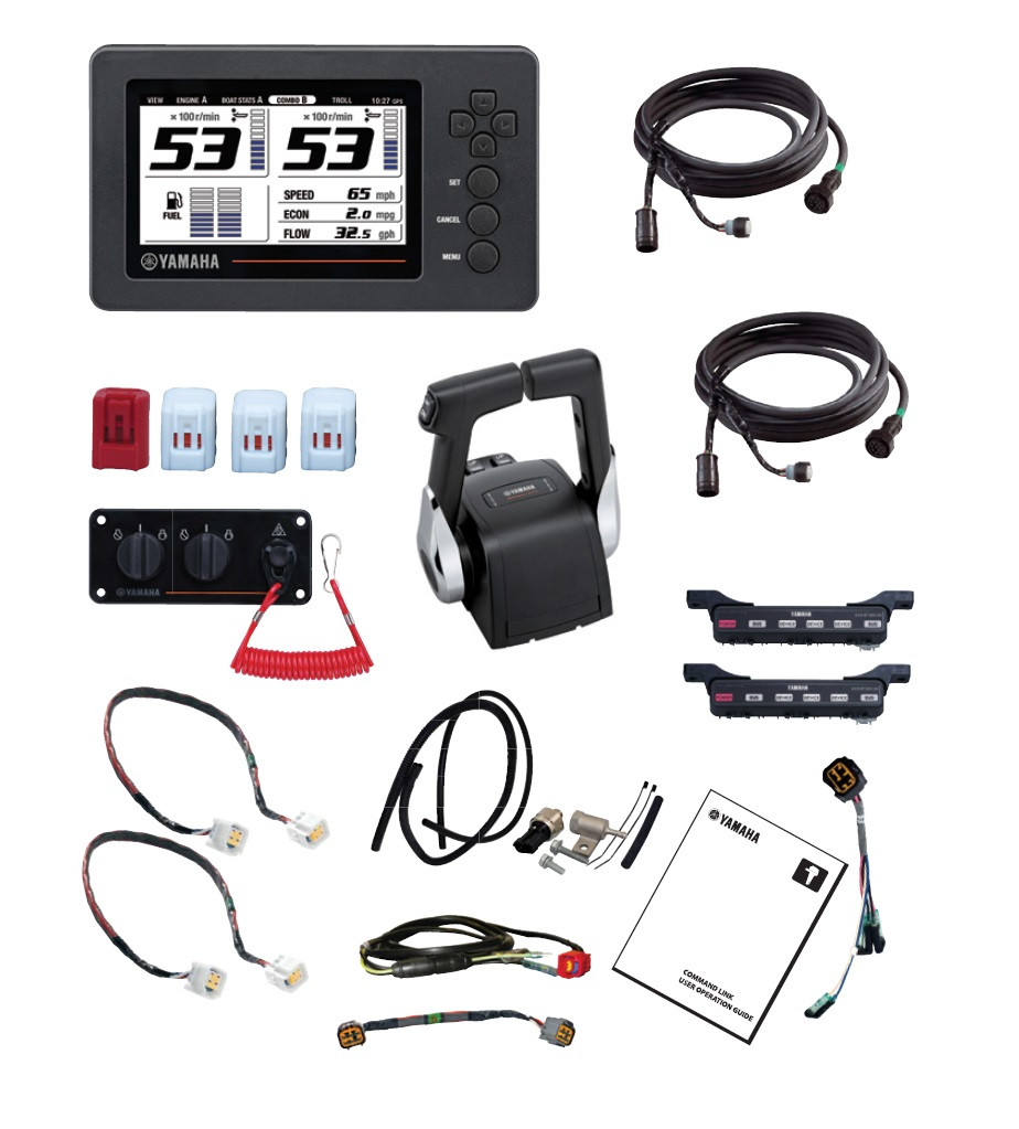 Yamaha Command Link Twin Engine 6YC Display Kit with 704 Control