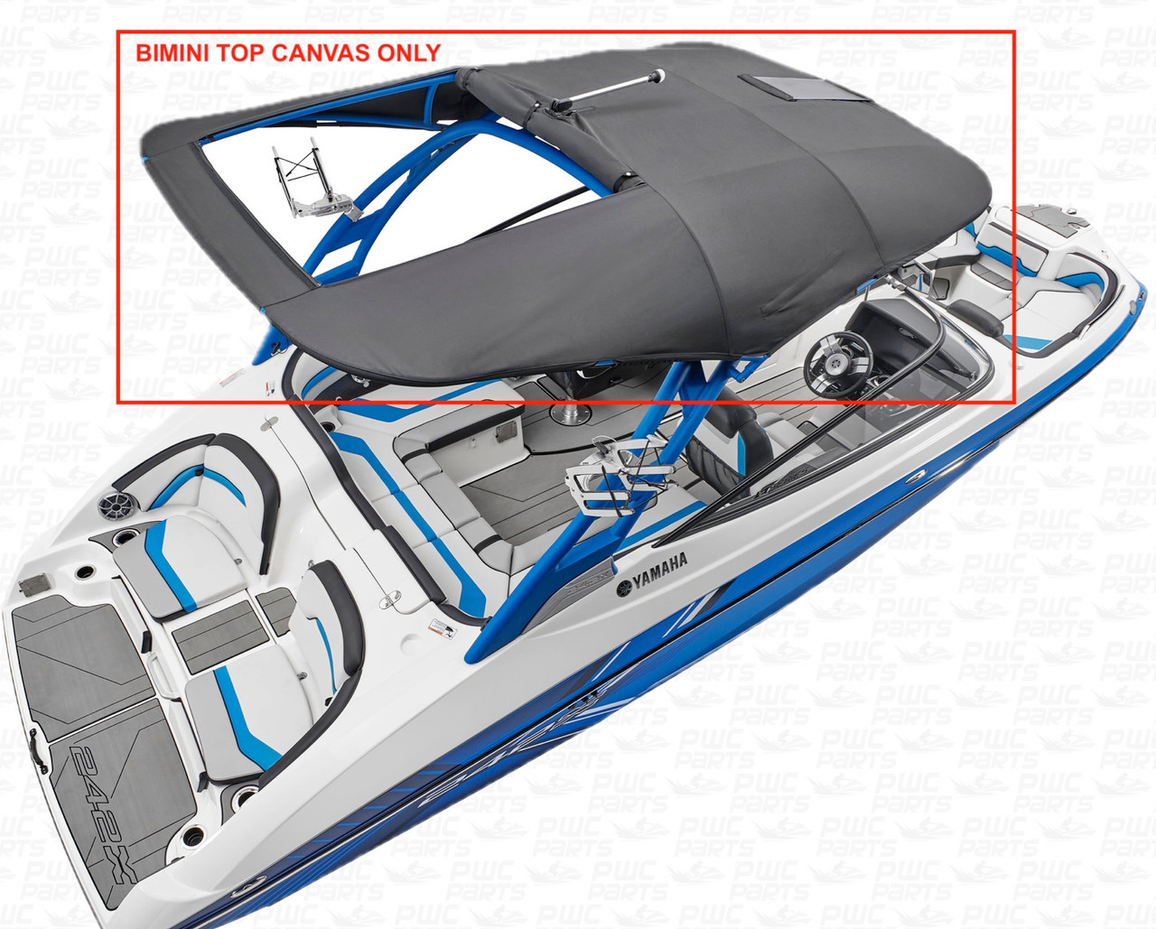 Yamaha Genuine OEM 242 LTD S 242X Canvas Boat Awning F3F-U3131-71-00