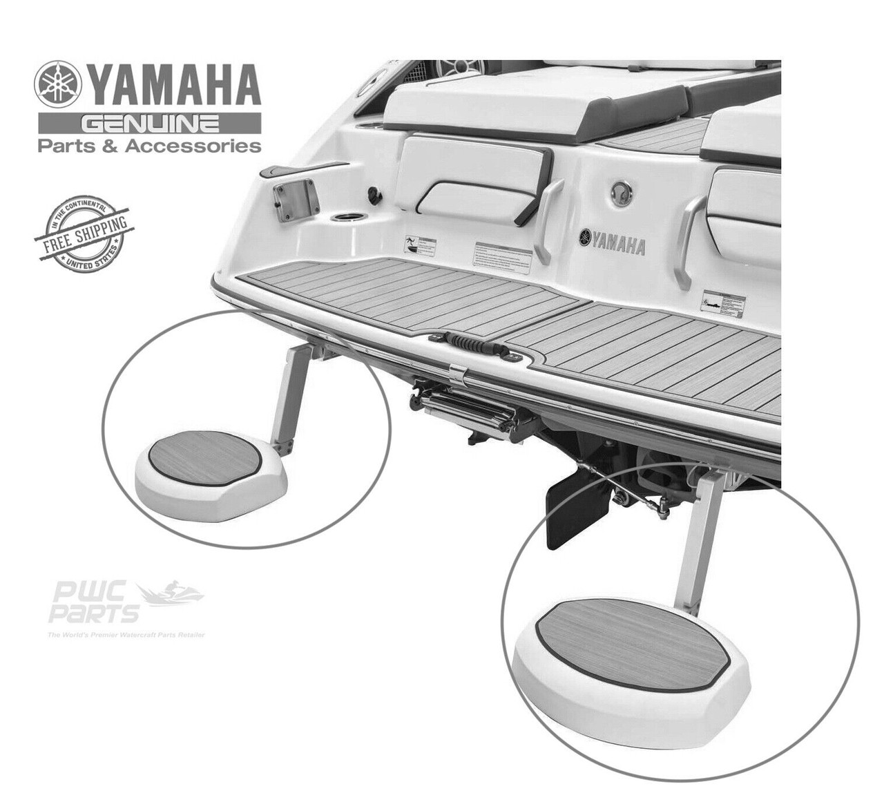 YAMAHA AR 250 220 SX FSH Boat Stern Swim Up Seat Kit Set COOL  F4Y-U3505-T0-00