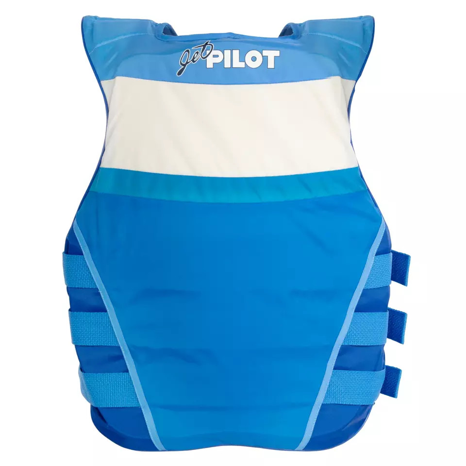 JETPILOT Vintage Nylon CGA 3-Buckle PFD Vest Side Entry PWC Blue