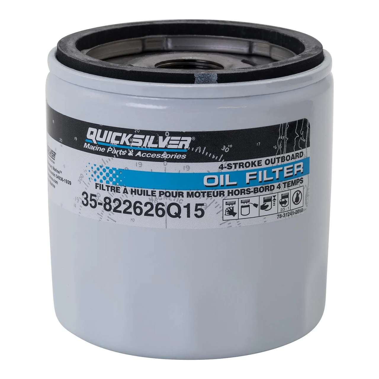 Quicksilver Oil Filter for Mercury 225HP V6 822626Q15