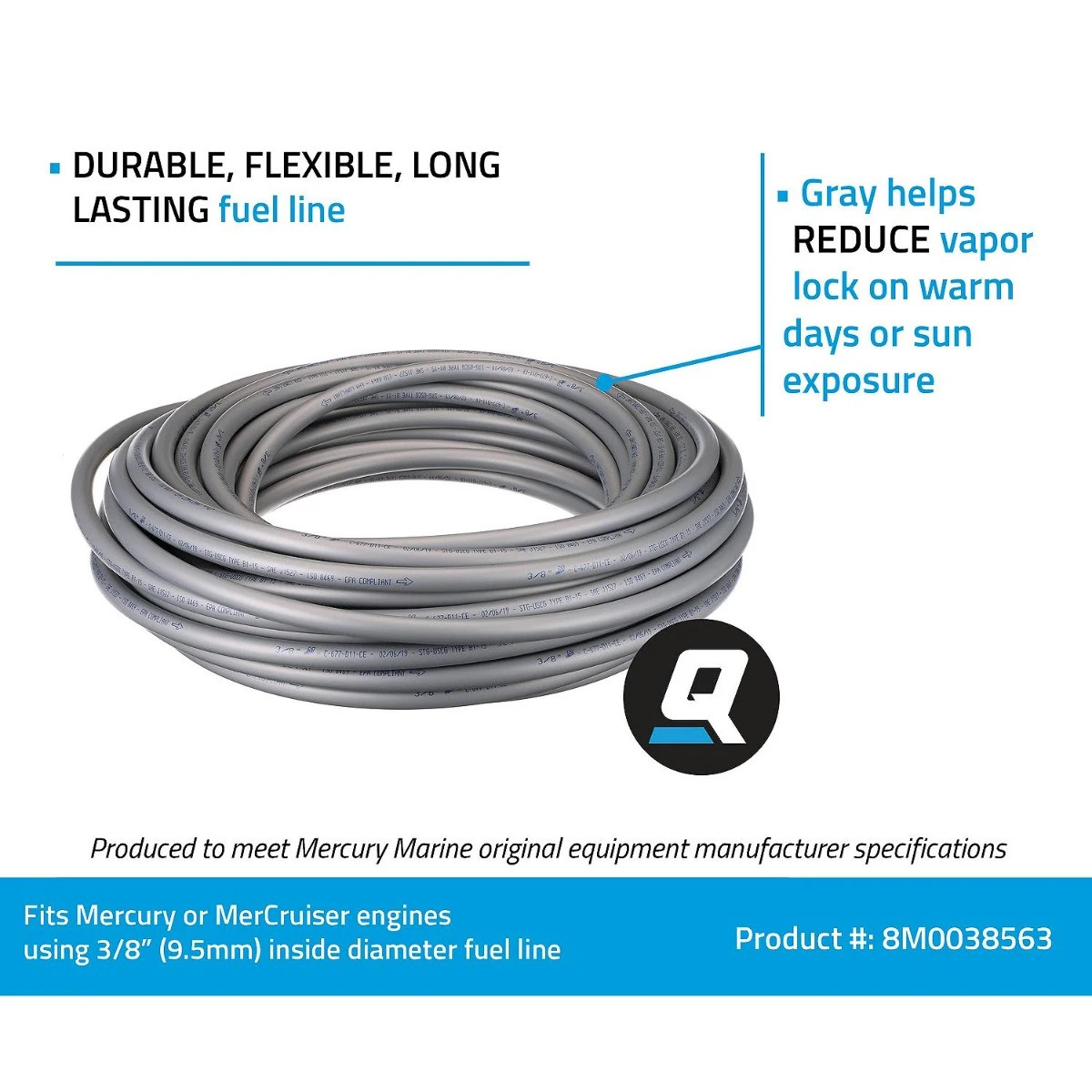 Quicksilver Fuel Line 3/8