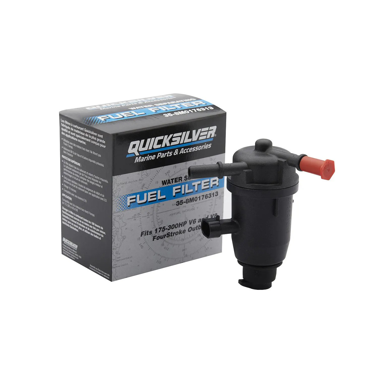 Quicksilver On-Engine Water Separating Fuel Filter Mercury 8M0176313