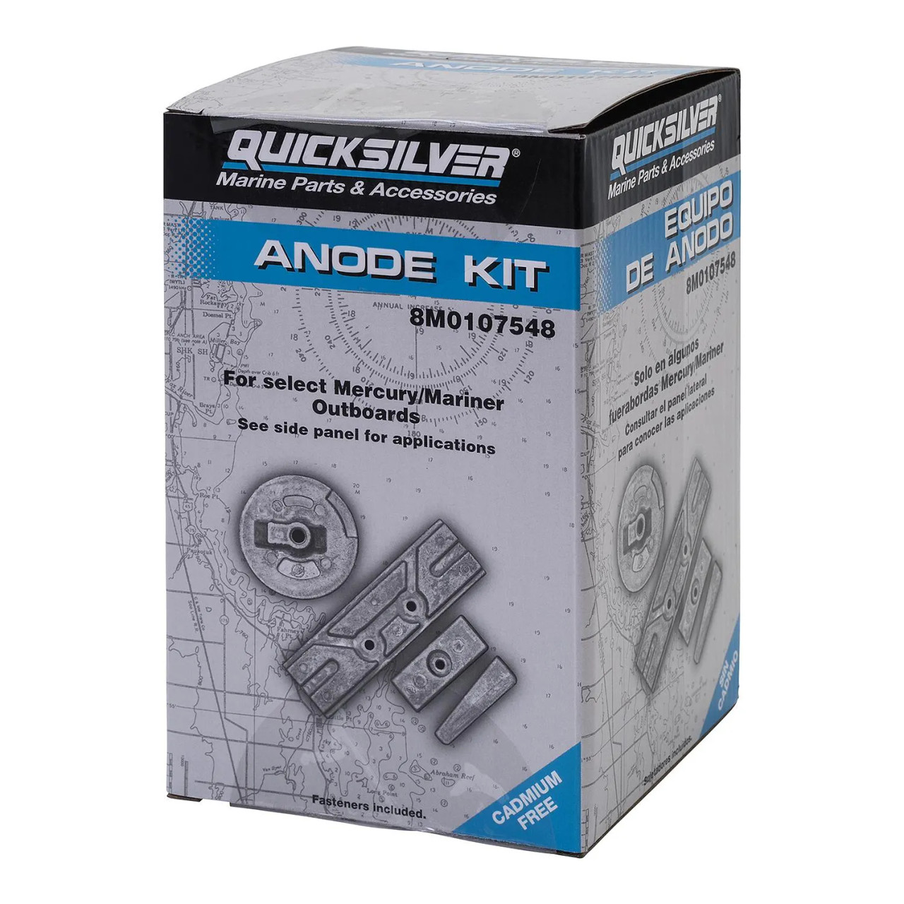 Quicksilver Aluminum Anode Kit for Mercury 75-150HP 8M0107548