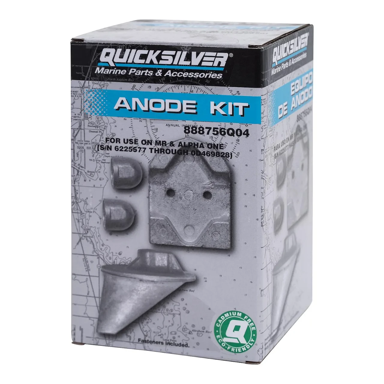 Quicksilver Aluminum Anode Kit for 1984-1991 MerCruiser MR Or