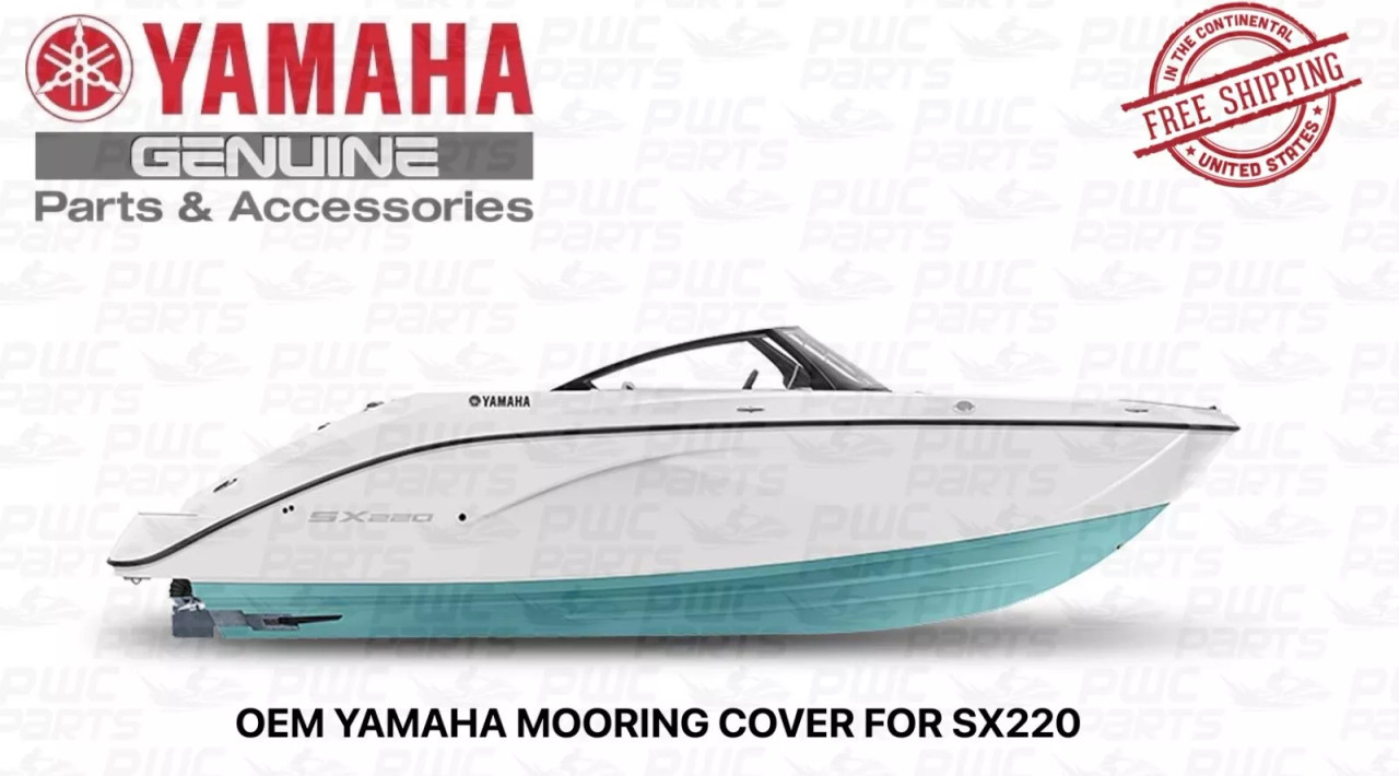 YAMAHA OEM SX220 2023+ Non-Tower Mooring Cover Black 22 FT MAR