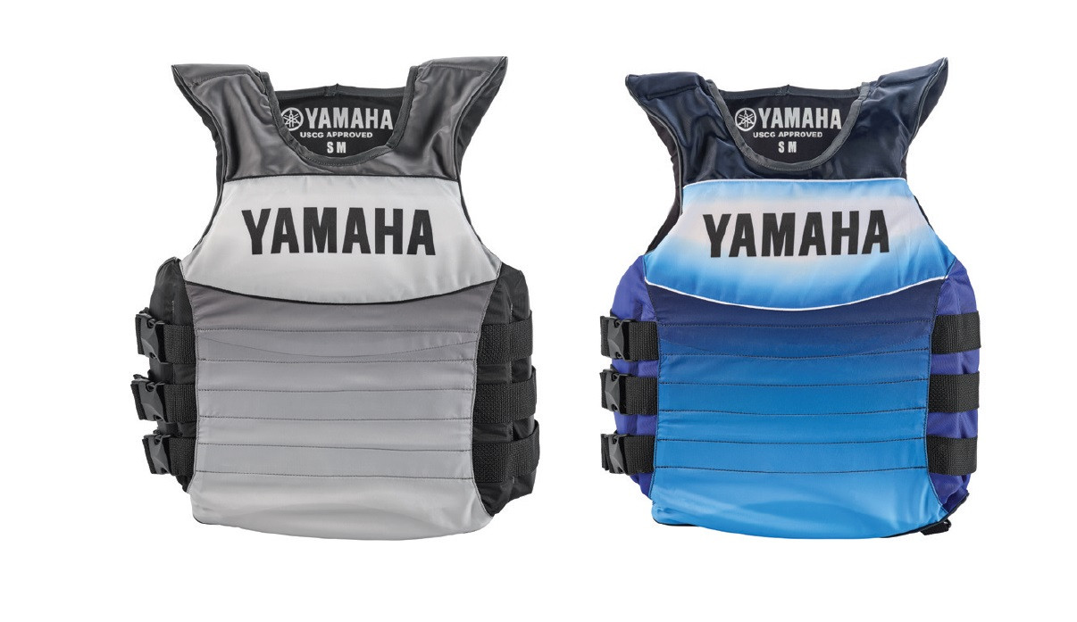 YAMAHA Side-Entry Nylon PFD Grey and Navy MAR-23VSE