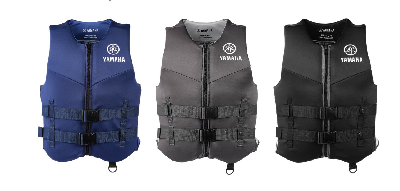 Yamaha Neoprene 2-Buckle PFD Life Jacket Vest MAR-22VVN - USCG