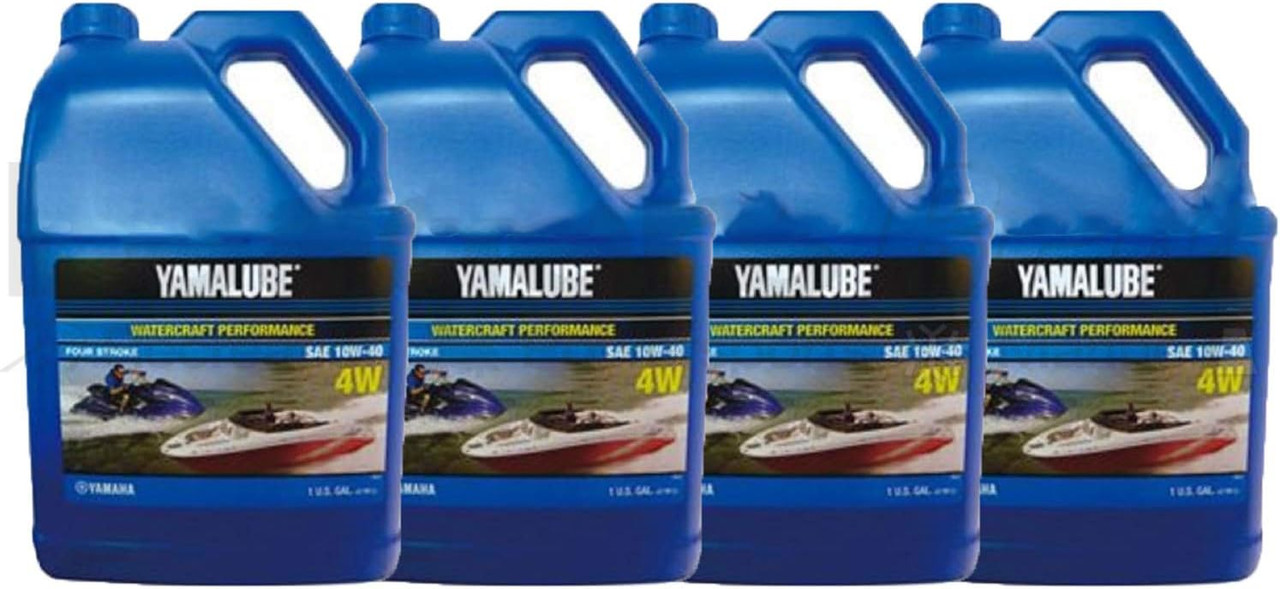 4x Pack YAMAHA YAMALUBE 10W-40 Mineral 4W Watercraft Engine Oil