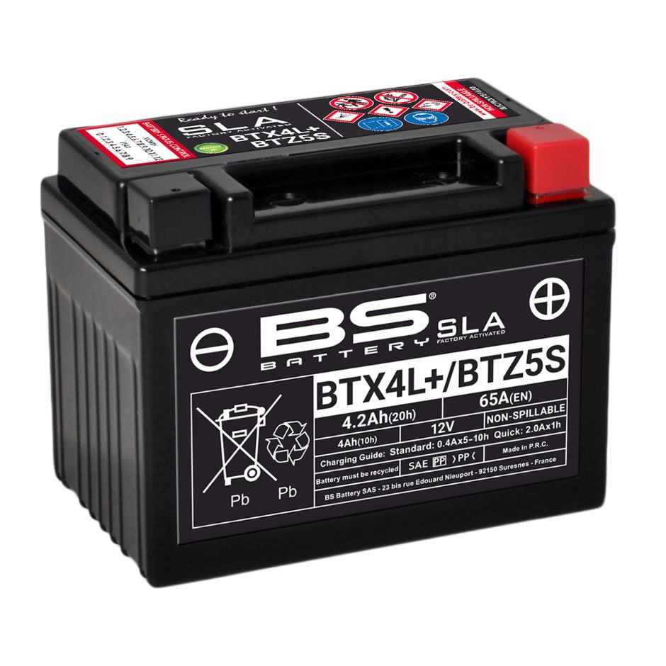 YAMAHA OEM BS SLA BTX4L+ / BTZ5S Battery BTZ-5S000-00-00