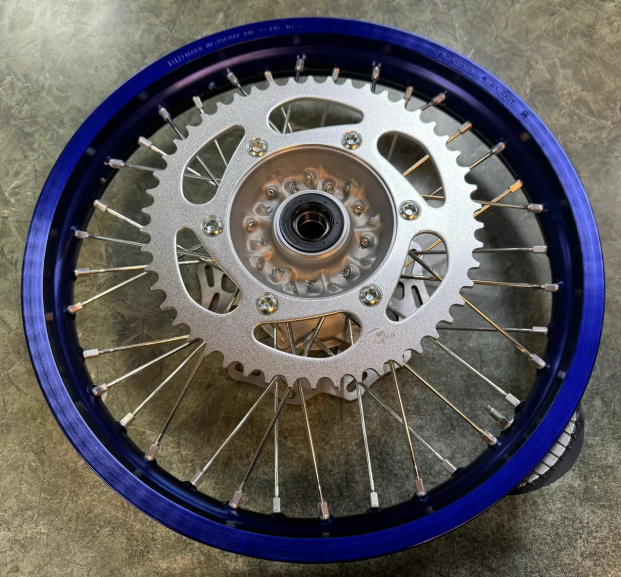 YAMAHA OEM Rear Wheel Assembly Blue/Silver YZ125X YZ250X 2021-2022