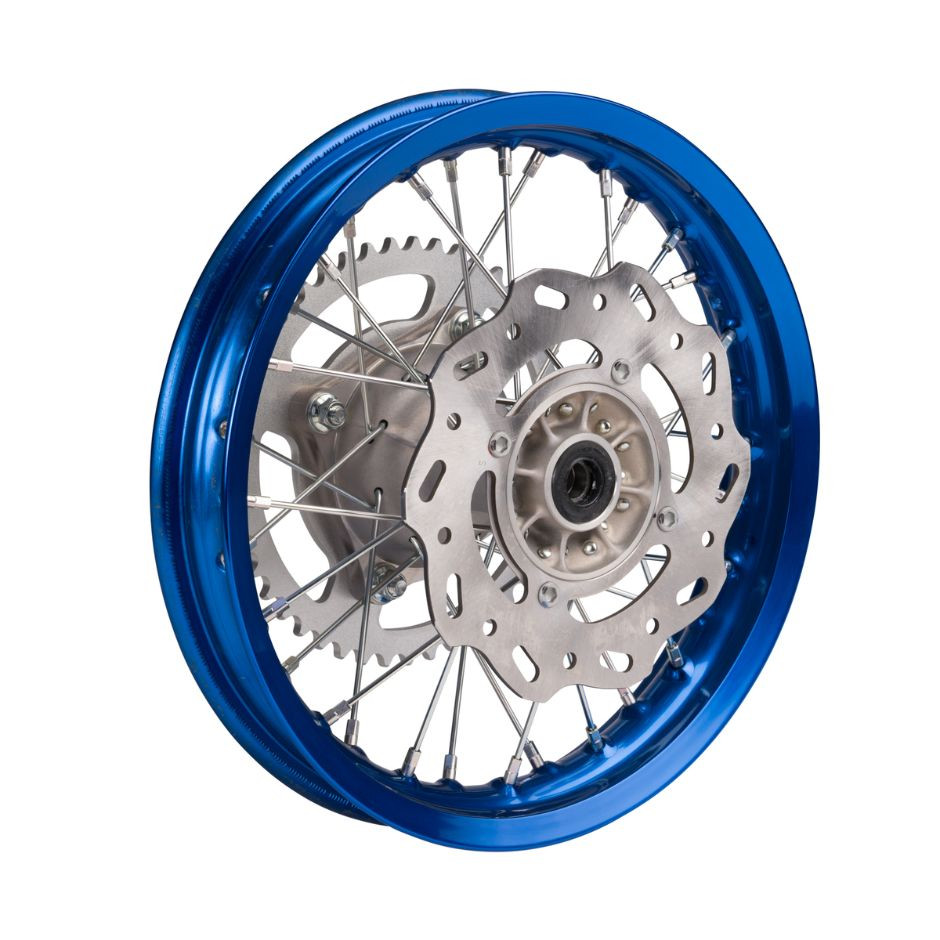 YAMAHA OEM Rear Wheel Assembly Blue/Silver YZ65 2018, 2022-2025