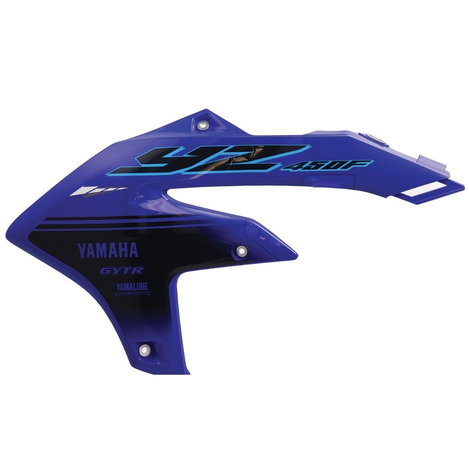 YAMAHA OEM Radiator Shroud with Graphics Blue YZ450F 2024 BHR