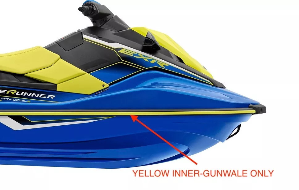 Yamaha EX EXR Inner-Gunwale YELLOW Insert ONLY F3Y-U2519-82-00 F3Y
