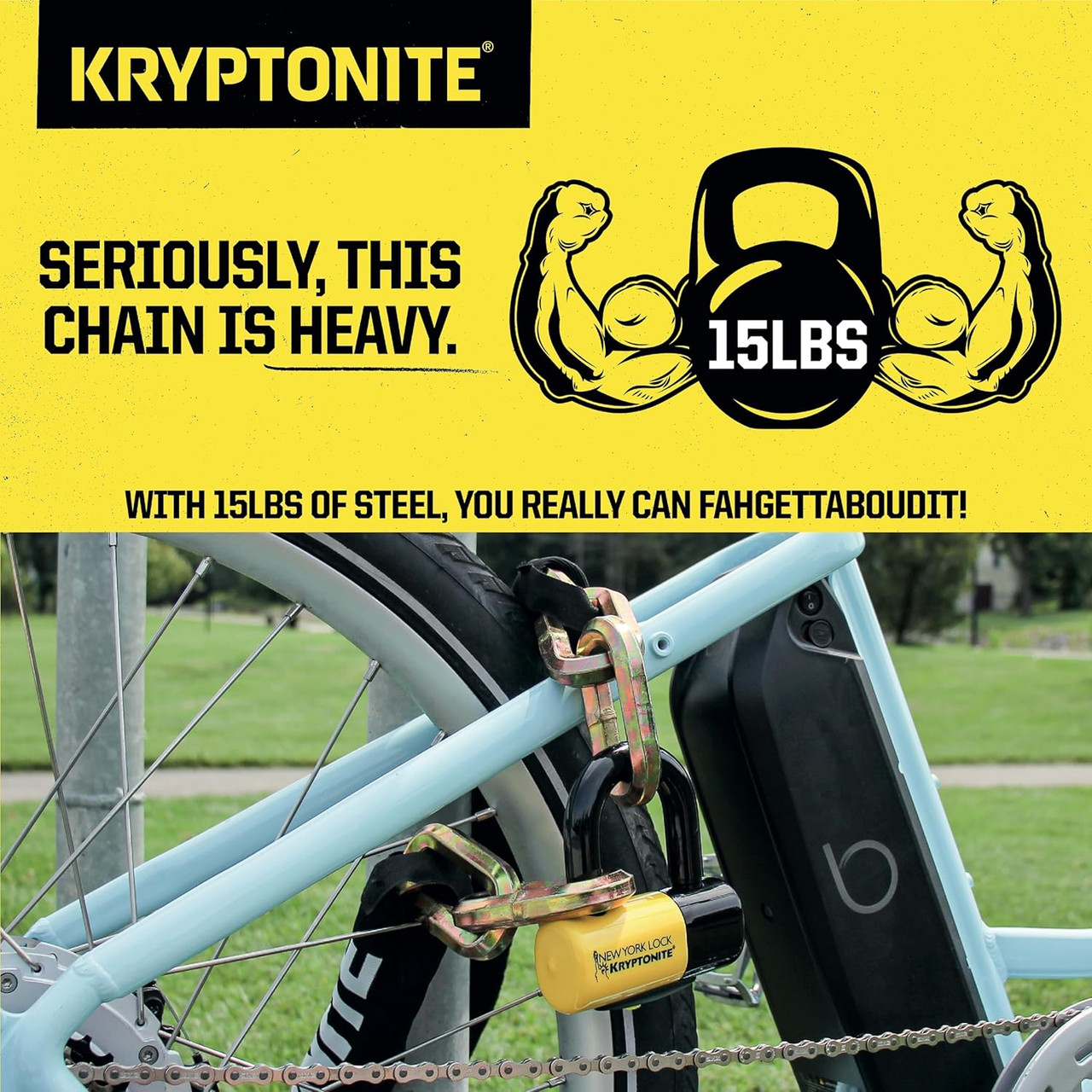Kryptonite New York Fahgettaboudit Chain/Disc Lock