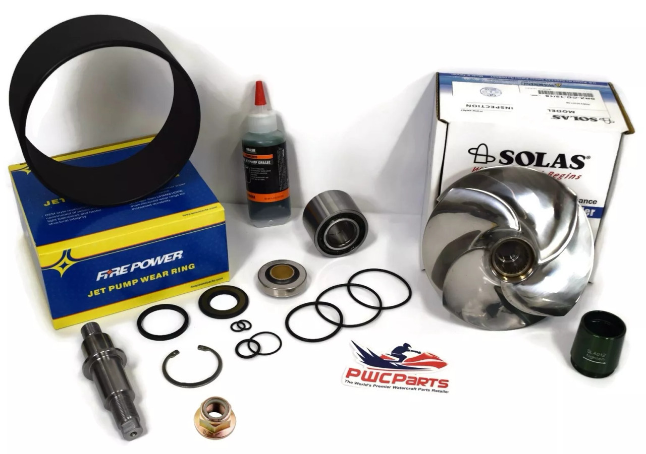 Jet Pump Rebuild Kit Wear Ring Impeller Shaft 2011+ RXT-X GTX RXP