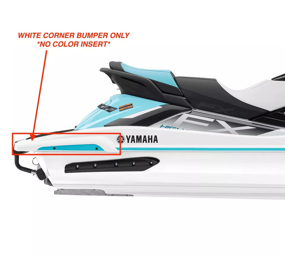 YAMAHA 2019-2025 FX-SVHO HO REAR Corner White Bumpers F3X-U251D-10