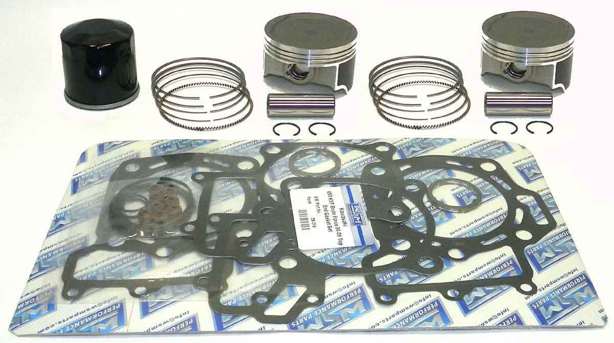 WSM Top End Rebuild Kit for Kawasaki 750 Brute Force / Teryx 2005-2011  Standard 54-258- Complete Engine Rebuild Kit Piston Crank 2008-11 Compatible with Kawasaki Teryx 750　並行輸入品