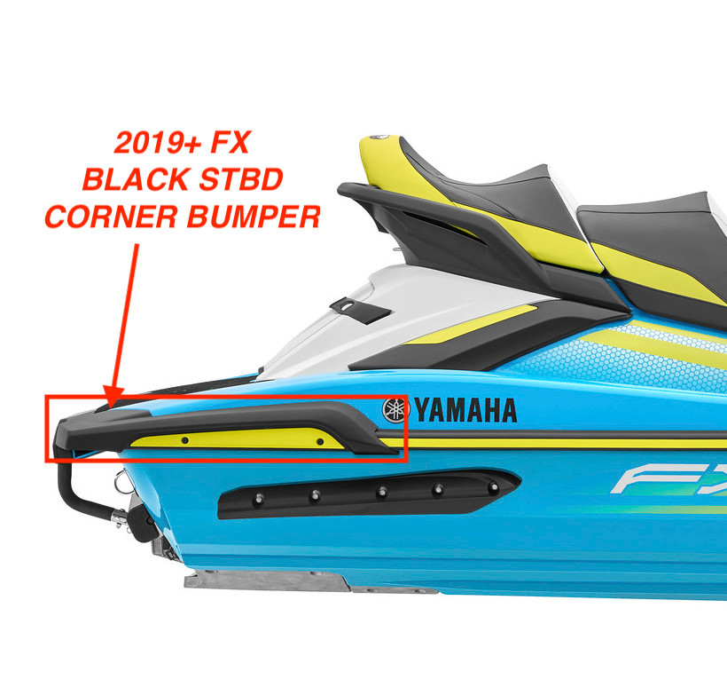 YAMAHA 2022 GP1800R SVHO LH Rear View For BLACK MIRROR Assembly F4P U590d 01 00