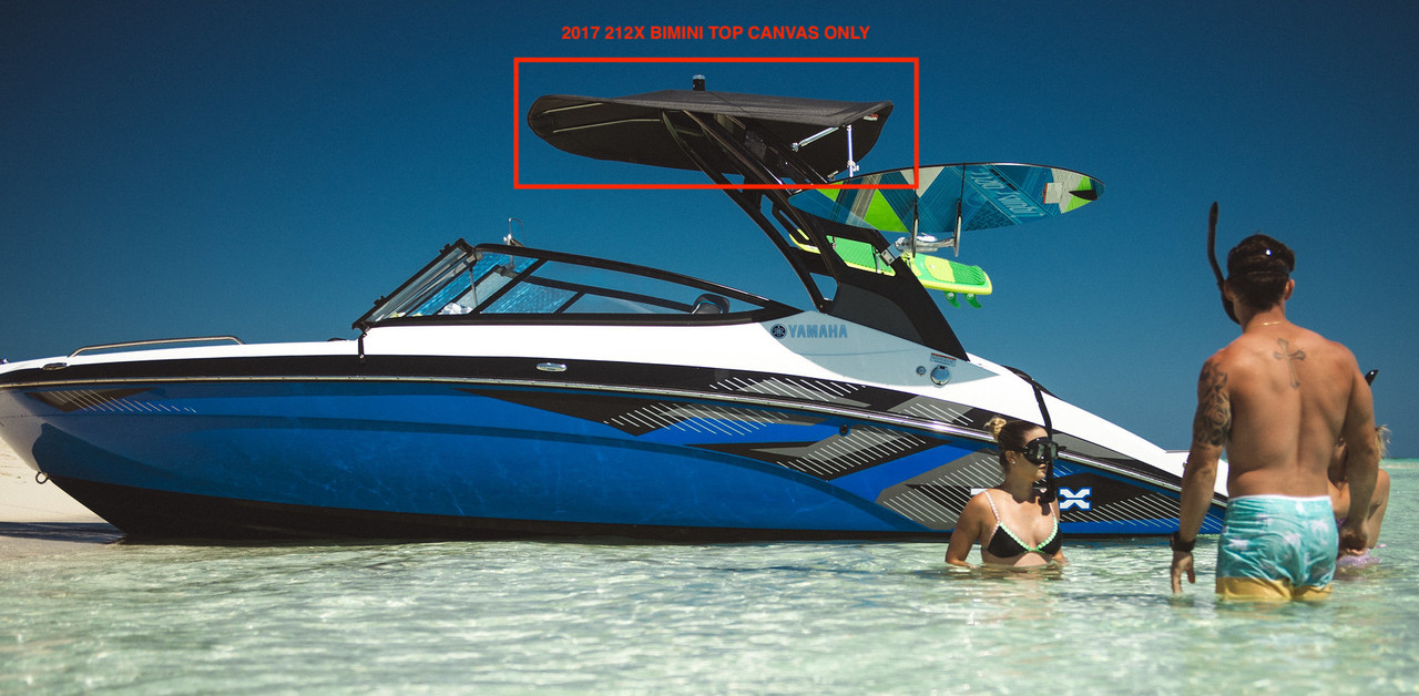 YAMAHA 212X 2017 Black Bimini Top and Cover Set Canvas F3R-U3108-10-00