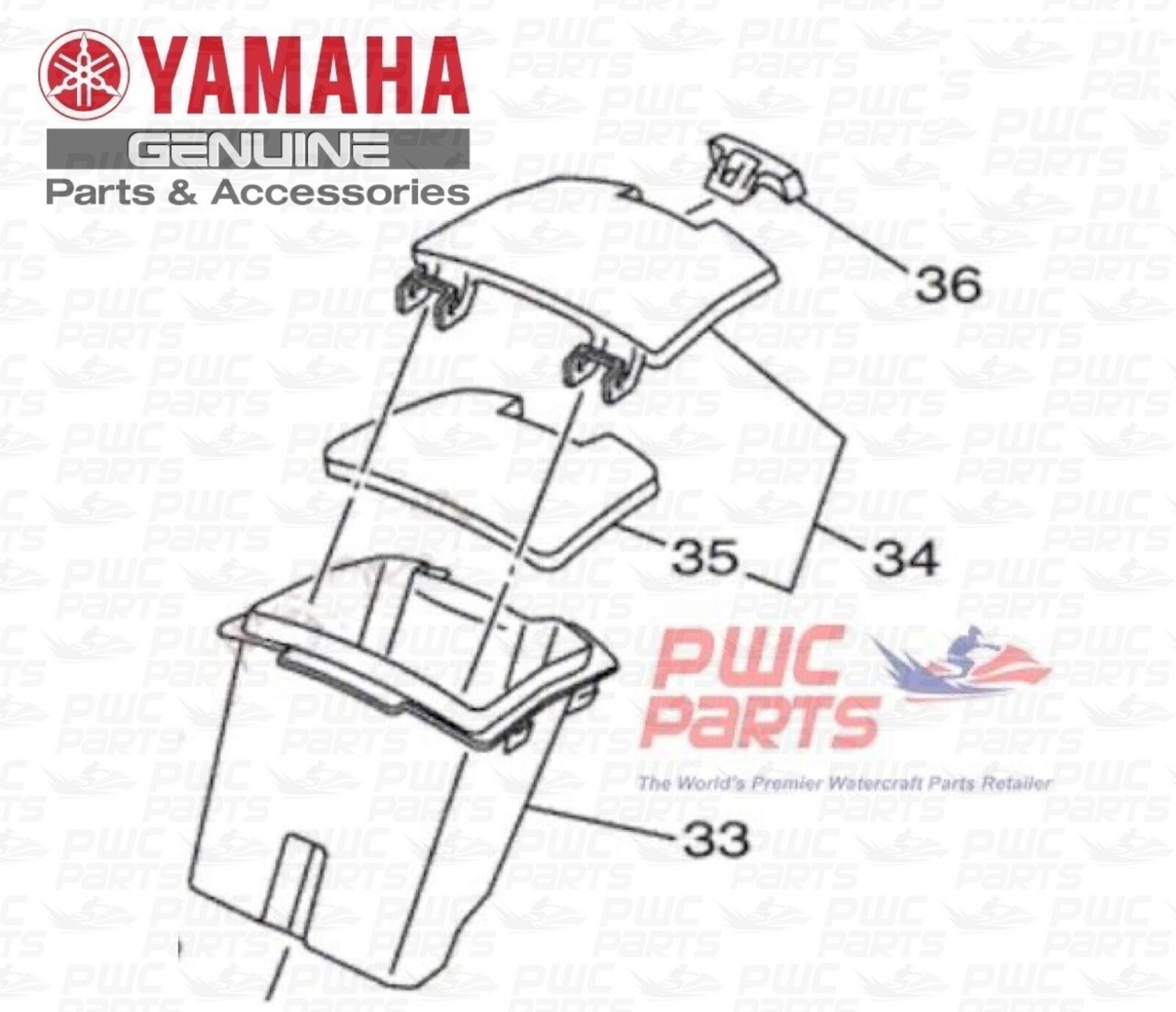 Yamaha Box Glove Complete Kit Latch Hatch Box GP1800R VX VXS VXR