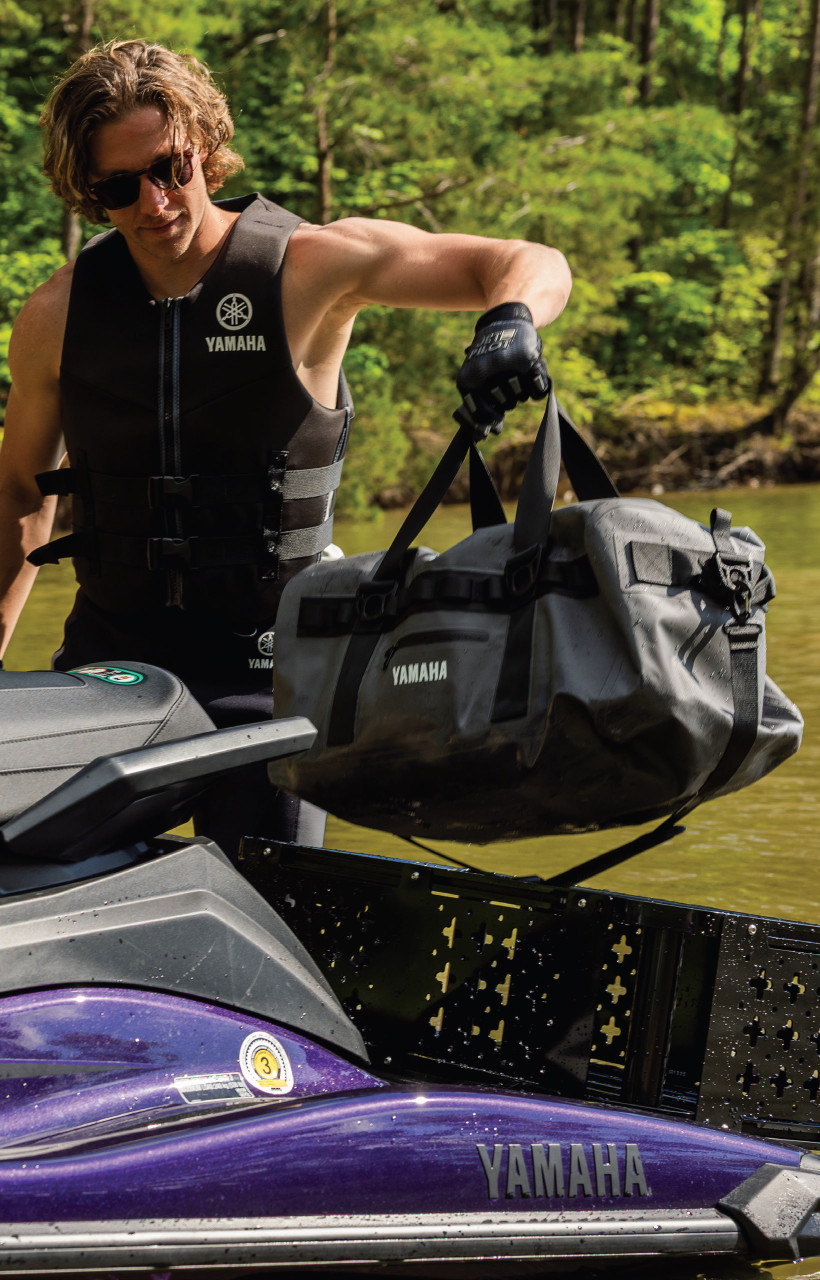 YAMAHA 70L Waterproof Duffle Bag Light Gray F5G-U5987-V0-0B