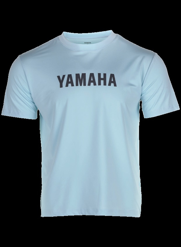 YAMAHA Men's Sun T-Shirt GRAY BLUE GREEN WTC-24STMS