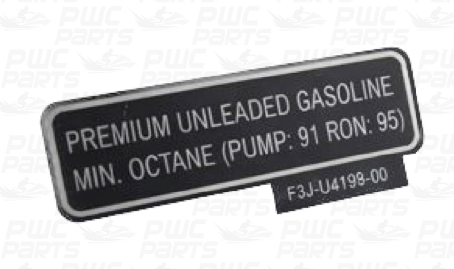 mihamu＊確認用 YAMAHA OEM Warning Label 1 F3J-U419B-00-00