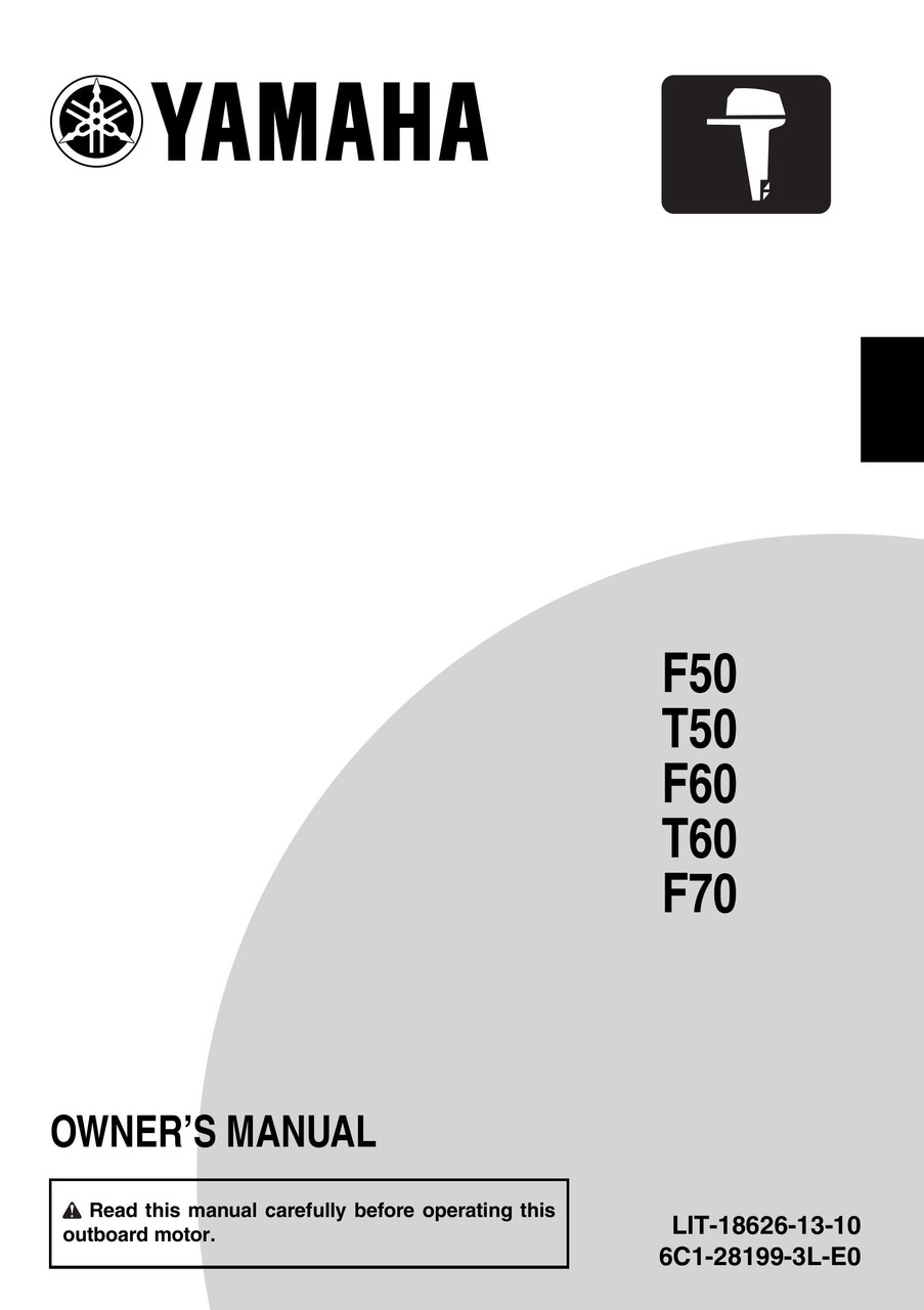 YAMAHA OEM Owner's Manual (MFG 2021-2022) F50B/ T50B/ F60B/ T60B