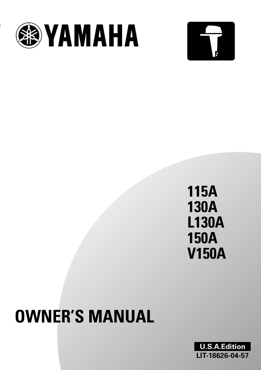 YAMAHA OEM Owner's Manual 2002 - 115A/130A/L130A/150A/V150A - LIT