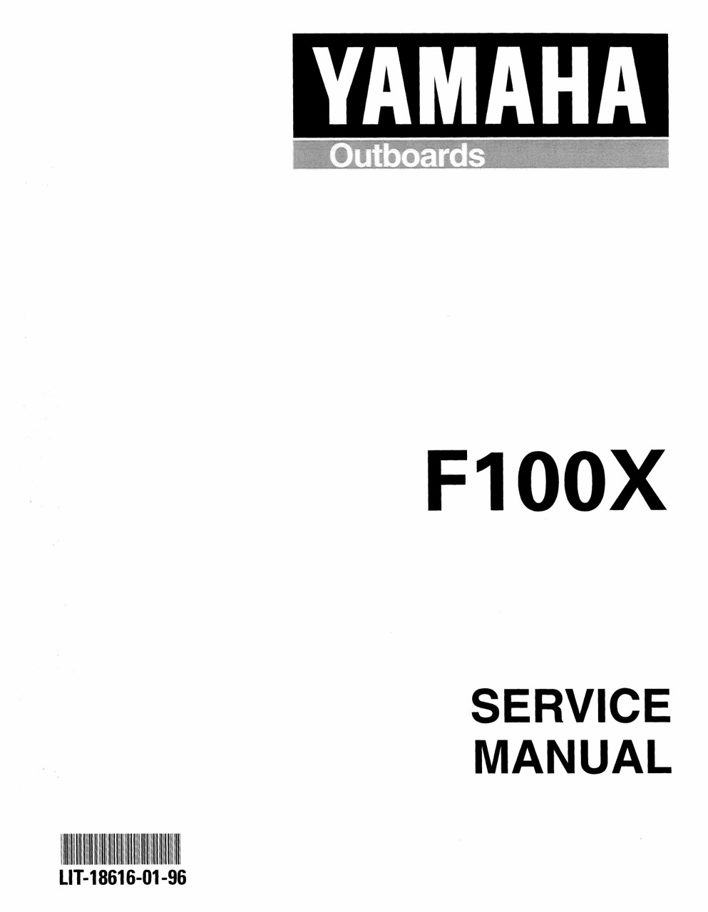 YAMAHA OEM Service Manual - 75/80/90/100hp 4 Stroke - LIT-18616-01