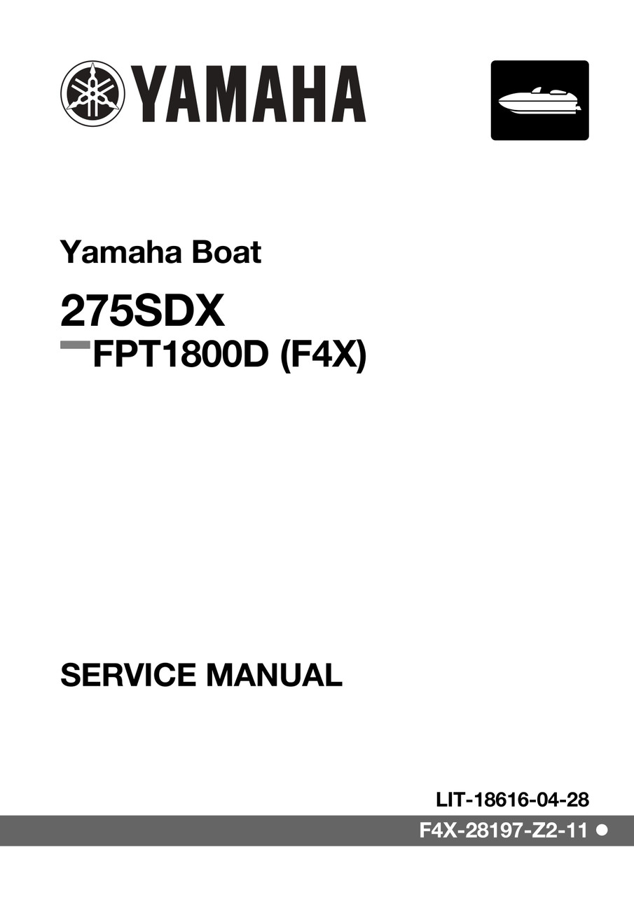 YAMAHA OEM Service Manual MY2023-2026 - 275SD - LIT-18616-04-28 YAMAHA OEM Service Manual MY2023-2026 - 275SD - LIT-18616-04-28