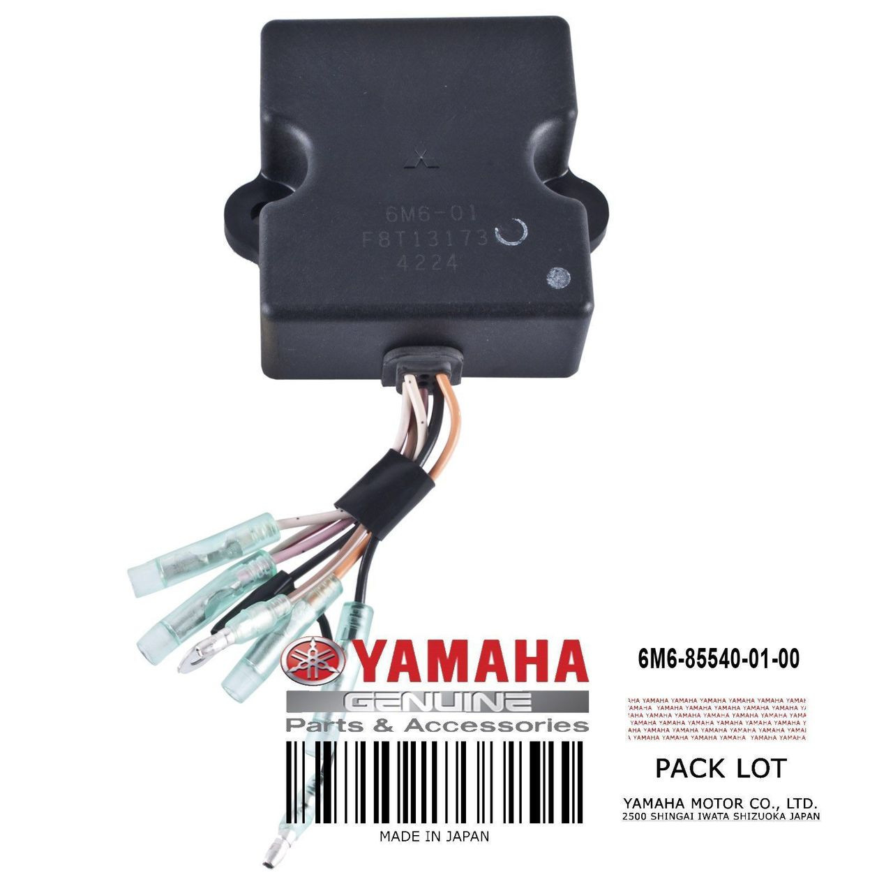 CDI (Capacitor Discharge Ignition) UNIT ASSEMBLY OEM Part 6M6-85540-01-00  Applications 1990 Yamaha PWC SUPER JET 650 1990 Yamaha PWC WAVE RUNNER III  650 1991 Yamaha PWC SUPER JET 650 1991 Yamaha PWC VXR 650 (806931) 1991  Yamaha PWC VXR 650 1991 Ya