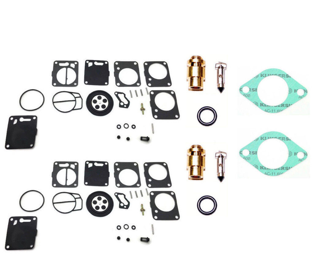 SeaDoo Dual Mikuni Carburetor Rebuild Kit Needle Seat 1998-1999
