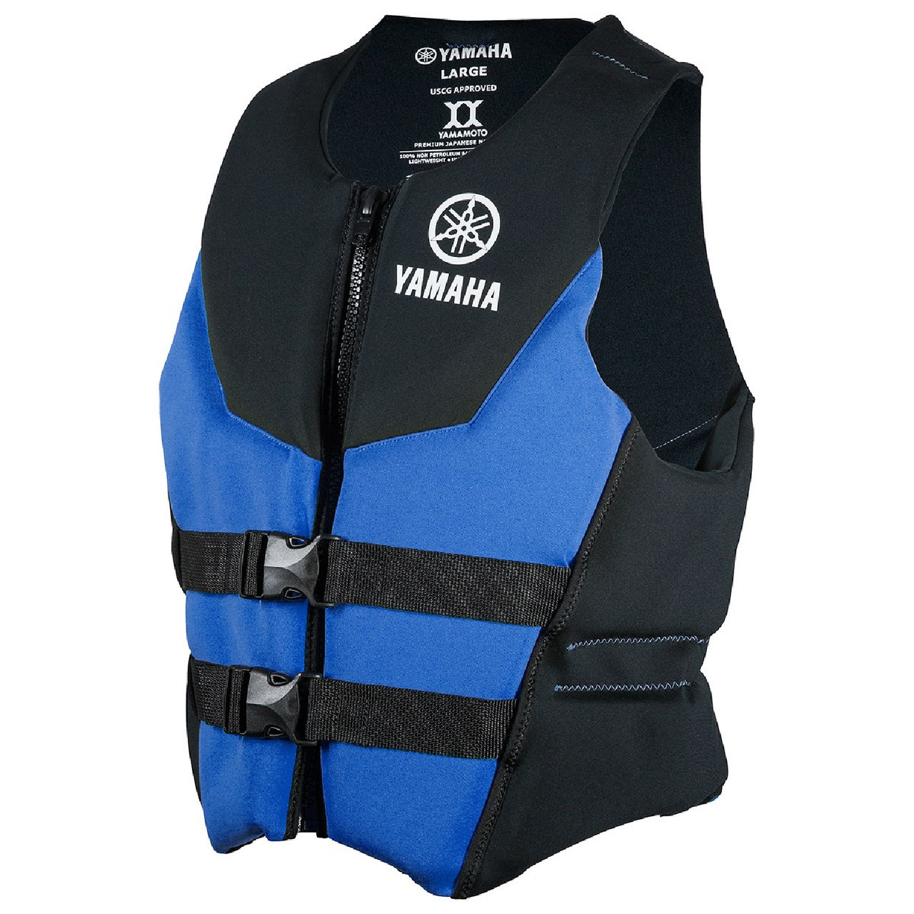 Yamaha MAR-25VSE Neoprene Side-Entry PFD Life Vest / Jacket – Black/Red/Blue